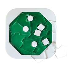 1pc High Difficulty Acrylic Interlocking Puzzle, Asymmetrical Shaped Logic Brain Teaser Game, Desktop Casual Mind-Bending Toy - Multicolor - View 4