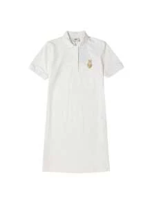 MLB Women's Basic PK OPS Sport Dress, Casual Comfortable Everyday Dress 3FOPB0553--50CRS - Cream - View 1
