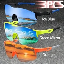 WSZ 3PCS Latest Sport Glasses Are Designed With Neutral One-Piece Lens Oversized Style And Are Essential Accessories For Various Outdoor Activities - Multicolor - View 22