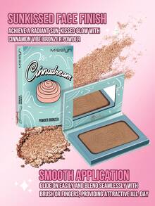 MISSLYN 2Pcs Desert Night Blush & Cinnadream Bronzer Set, All-In-One Bronzy Holiday Look, Silky Blendable Cheek Tint, Face Blush & Bronzer Kit, Daily/Travel/Winter, Soft Glam/Golden Hour/Natural Glow, Halloween Makeup - #01+#2 - View 4