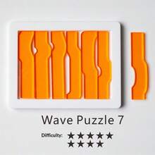 1pc High Difficulty Acrylic Interlocking Puzzle, Asymmetrical Shaped Logic Brain Teaser Game, Desktop Casual Mind-Bending Toy - Multicolor - View 6
