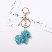 1 buah Gantungan Kunci Anjing Berkilau dengan Rhinestones, Gantungan Kunci Anak Anjing Lucu Berkilau untuk Tas Tangan, Kunci Mobil, Hadiah untuk Remaja dan Wanita - MultiWarna - View 13