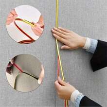 1pc 5m X 8mm PVC Self-Adhesive Ultra-Thin Decorative Trim Strip, Flexible Edge Line For Wall, Cabinet, Mirror, Furniture, Door Frame, Panel Indoor Decoration - C - View 9