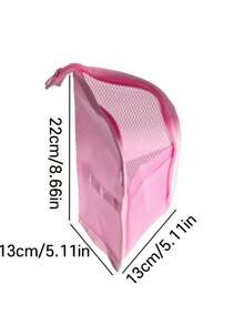 Upright Toiletry Bag, Portable Large Capacity Cosmetic Storage Bag, Semi-Transparent Foldable Makeup Bag, Suitable For Travel And Daily Use - Multicolor - View 6