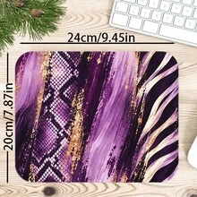 1pc Luxury Snake Leopard Print Patchwork Desk Mat, Multi-Purpose Vanity Table Protector, Nail Art Mat, Large Desktop Mouse Pad For Women Bedroom & Gaming Desk, S/M/L/XL - View 10