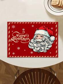 1pc Christmas Pattern Printed Linen Table Runner, Placemat, Suitable For Holiday, Party, Birthday, Dinner, Kitchen Dining Table Decoration, Shoe Cabinet Storage Cabinet Cover, All Season Room Decor, Home Textile Decoration Table Runner Placemat - Multicolor - View 16