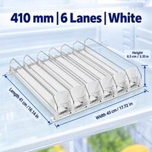 1/2/3/4/5/6 PCS White Soda Can Organizer For Fridge, Self-Pushing Drink Dispenser With Adjustable Width, Automatic Beverage Pusher Rack For Cans And Bottles, Space-Saving Refrigerator Storage For Kitchen Cabinet, Pantry And Countertop - White - View 16