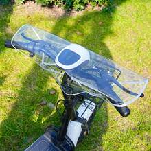 1pc Outdoor Electric Scooter Front Rain Cover, Visible Dashboard Handlebar Cover, Electric Scooter Central Control Protection Cover, Universal Bicycle Electric Scooter Handlebar Cover Guard, Simple Convenient Practical - Clear - View 1