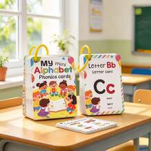 1pc English Alphabet Flashcard, Early Education, Color & Animal Letter ...