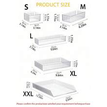 Set Organizer Laci Plastik Transparan 1-11 Buah Berbagai Ukuran, Rak Penyimpanan Kosmetik Rias untuk Meja Rias, Kamar Mandi, Kamar Tidur, Penggunaan Dewasa, Hadiah Liburan untuk Pacar, Dekorasi Pengorganisasian Rumah yang Rapi - Clear - View 2