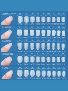 KOSKOE 300Pcs Full Matte Full‑Cover Nail Tips 15 Sizes Pre‑Buff Artificial Fake Nails Ultra‑Thin Quick Extension Press‑On Nails For Salon & DIY Manicure - Clear - View 2