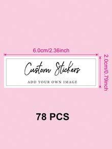 Custom Landscape Rectangular Stickers, Custom Logo Rectangle Stickers For Business Brand, Waterproof Labels, Customizable Photo Stickers, Wedding, Engagement, Birthday, Party Gift Tags, Supplies For Small Business - White-rectangular - View 19