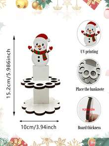 Santa Claus Cash Holder, Christmas Party Decoration, Multi-Slot Cash Stand; Suitable For Window Or Tabletop Displays And Festive Decor; Ideal For Christmas Parties And Family Gatherings. - Multiple Styles - View 12