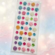 Heart-Shaped Rhinestone Stickers, Self-Adhesive, Multi-Color Blue White Red Pink Purple Mixed Crystal Gem Stickers, Suitable For DIY Crafts, Phone Cases, Scrapbooking, Children's Handmade Decoration - Multicolor - View 25