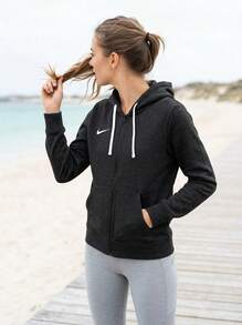 Nike جاكيتات رياضية نسائية دافئة ومتينة ومتعددة الاستخدامات للأنشطة الخارجية والتدريب اليومي IB1230-010-010 - الأسود - مشاهدة 6