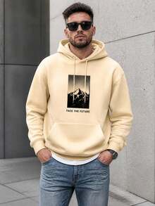 Men Hoodies - Apricot - View 5