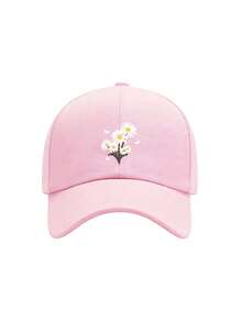 1pc/2pcs "Daisy" Print Baseball Cap, Street Style Trucker Hat, Adjustable Size Lightweight Multifunctional Vintage Dad Hat, Suitable For Outdoor Sports - Multicolor - View 24