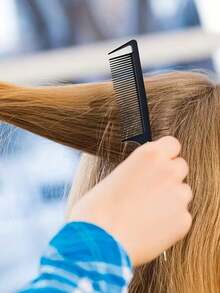 Professional Anti-Static Tail Comb - Long Steel Needle Hair Picking Comb - Professional Tail Comb - Suitable For Salon Hairstylists - Women's Metal Hair Dividing Comb - Multicolor - View 6