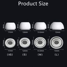 Compatible With Airpods Pro1/2 Replacement Ear Tips Earbuds [4 Pairs/1 Pair], Silicone Noise Cancelling Earbud Tips (Sizes XS/S/M/L, White) - View 5