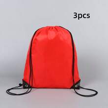 1/3/5pcs Drawstring Backpack: Durable Nylon Sports Bag, Suitable For Travel, Yoga, Fitness, Outdoor Camping, Hiking And Beach Essentials - Multicolor - View 15