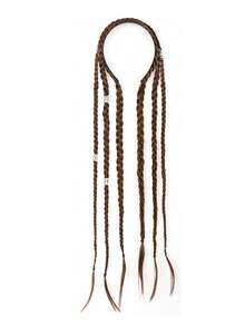 24 Inch Multi-Strand Long Braided Hair Band, Bohemian Style Fashion Headpiece, Suitable For Women's Festival Party And Daily Hairstyle Styling - Multicolor - View 14