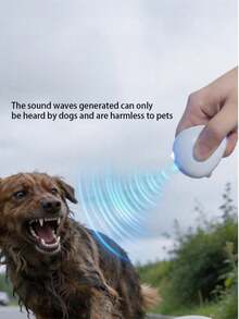 Rechargeable Handheld Ultrasonic Dog Training & Bark Control Device, Portable Outdoor Dog Repeller, Anti-Bite Deterrent, Dog Training Tool, Multi-Function Ultrasonic Dog Training Device, Rechargeable Bark Control & Dog Repeller, Portable Outdoor Pet Training Supplies - Black - View 12