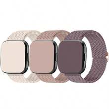3PCS Braided Stretchy Bands Compatible With Versa 2 For Women Men, Replacement Strap For Versa 2/ Versa Lite/Versa SE/Versa - 3 Pcs - View 8