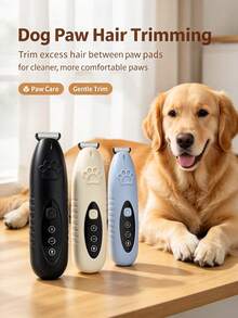 Rechargeable Electric Pet Grooming Clipper With LED Light, Low Noise Pet Paw Hair Trimmer For Cats And Dogs, Precision Grooming Clipper For Paws, Eyes, Ears, Face And Local Detail Trimming, Pet Hair Grooming Clipper For Cats And Dogs - View 2