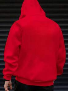 Men Hoodies - Red - View 3
