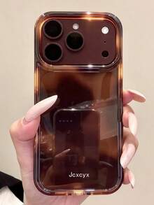 Luxury Autumn/Winter Amber Brown Gradient Phone Case, Compatible With IPhone 18 Pro Max 18 Pro 17 Pro Max 17 Pro 17 16 Pro Max 16 Pro 16 15 Pro Max 15 Pro 15 14 Pro Max 14 Pro 14 13 Pro Max 13 Pro 13 12 Pro Max 12 Pro 12 11, Fashionable Shockproof Anti-Drop Protective Cover - Brown - View 6