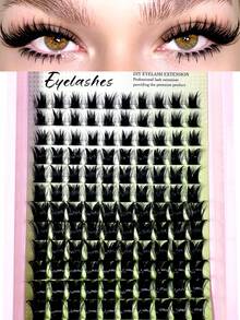 Manga 仙女風簇裝假睫毛 10-18MM CC 捲度 輕盈感單簇睫毛接片 120片 濕亮感尖端簇裝睫毛 ZY47 - D - 查看 2