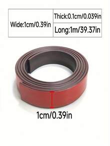 5/3/1rolls Magnetic Tape Roll, Adhesive, Suitable For Whiteboards And Refrigerator Organization - Set - View 3