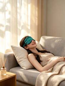 10/1pc Silk Texture Sleep Eye Mask, Elastic Travel Eye Mask With Light-Blocking Function, Pure Silk Material Sleep Eye Mask, Double-Layer Silk Filled Elastic Band Design, Suitable For Men And Women. Excellent Gift For Family Christmas Home Decor - Multiple Styles - View 13
