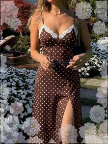 Women Short Dresses - Brown - View 5