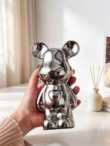 1pc Heart-Shaped Ceramic Bear, Luxury Home Decor Cartoon Teddy Bear Action Figure, High-End Ceramic Light Luxury Living Room Wine Cabinet New Soft Decoration Ornament, Exquisite Gift, Suitable For Party/Birthday/Christmas - M511 - View 15