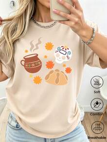 Women T-Shirts - Apricot - View 1