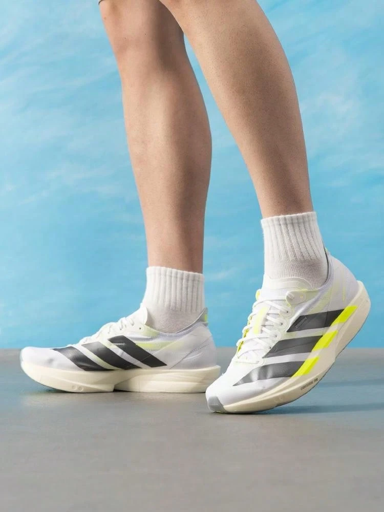 Adidas Men's Running Shoes ADIZERO TAKUMI SEN 11 Lightweight Racing Training Running Shoes KH8898 - White/Bright Metallic Iron Gray - View 1