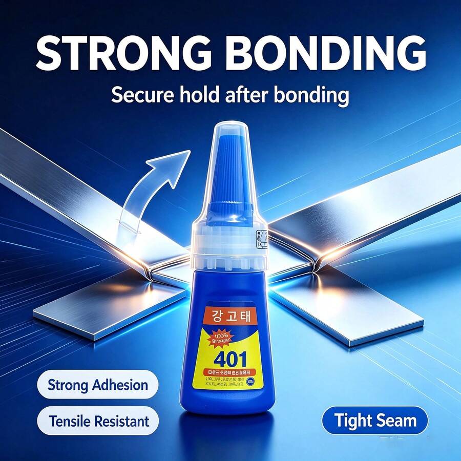 1/2/3pcs 401 Model High Temperature Resistant Multi-Purpose Repair Glue, 20g Super Strong Fast Drying Glue, Suitable For Beginners, Can Bond DIY Crafts, Plastic, Metal, Iron, Ceramic, Glass, Wood, Etc. - 401 Super Glue - View 1