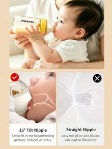 Botol Bayi PPSU, Botol Bayi Kaca Premium Aliran Lambat/Sedang, Mudah Beralih Antara ASI dan Botol, 0+ Bulan, Unisex, 1 Kemasan - MultiWarna - View 10