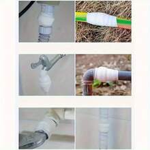 1 Roll Tape - Instant Leak Repair, Suitable For PVC/Glass/Metal/Stone Sealing, Heat Resistant (No Tools Required) - Perfect For Water Pipes, Sinks, Showers, Bathtubs, Toilet Leak Repair - Instant Bonding - 1 Meter Long - View 9