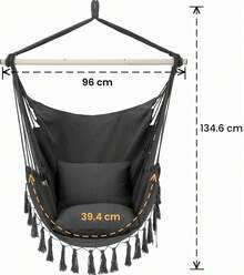 Hammock Chairs - Black - View 8