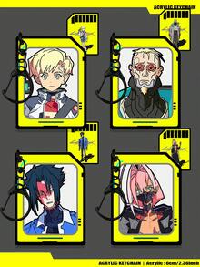 Faithful Replica Of Cyberpunk2077,Cyberpunk Keychain,TaliaYang/D/WeakKingsley/RomanCaeax,2D Acrylic Keychain - Double-sided Acrylic - View 1
