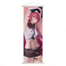 1pc Fantasy Character Wall Scroll, Vertical Hanging Art Poster With Detailed Illustration, Lightweight Decorative Wall Tapestry For Bedroom, Study, Gaming Room & Home Decor, Random Style - Multicolor - View 17