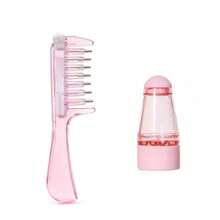 2pcs Professional Hair Oil & Dye Application Comb Set, 5-Prong Application Comb, Wide-Tooth Oil Dispensing Comb, Precision Metal Teeth Design, Ensures Even Oil & Color Distribution, Ergonomic Handle, Suitable For Home & Salon DIY Use, Hair Dyeing Tools, Hair Accessories, Hair Care Products - Ivory - View 16