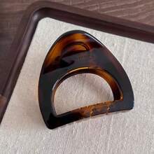 1pc Minimalist Hollow Semi-Circle Hair Claw Clip Medium Size Women's Back Of Head Hair Clip 2025 New Style Hair Accessory Autumn - Multicolor - View 11