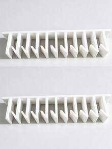 1/2pcs Lid Loft Lid Storage Rack, Slot-Style Lid Organizer, 5/10-Slot Cabinet Hanging Storage Rack, Allows Food Container Lids To Be Stored Vertically, Separated And Easily Accessible, Without Taking Up Cabinet Space - Conventional - View 18