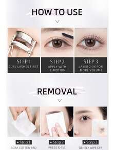 J.M.C.Y Primer & Líquido Fixador de Cílios, Resistente ao Suor, Longa Duração, Volumizador & Encurvador, À Prova de Borrões, Efeito de Cílios de Girassol, Adequado para Maquiagem Natural Diária de Iniciantes, Essencial para Outono/Inverno, Halloween, Natal e Outros Looks de Maquiagem de Feriados - #02 MARROM - Visão 7