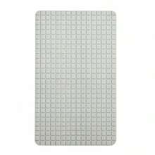 Non-Slip PVC Shower Mat With Embossed Grid, Light Grey Rectangular Bathroom Mat For Wet Areas, Size 67.7x38.5 Cm - A - View 9