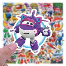 Hasbro 50pcs Cute Cartoon Super Wings Doodle Stickers For Desk, Phone Case, Water Cup, Notebook, Children Reward Stickers - Multicolor - View 2