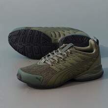 Puma New Men's VoltaicEvoPremium Mesh Classic Casual Lightweight Breathable Cushioned Sports Running Shoes - Olive Green - View 4